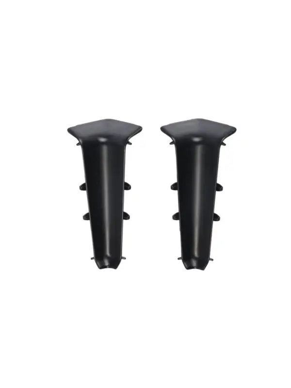 Угол внутренний для плинтуса &laquo;Деконика&raquo;, 70 мм, 2 штуки, цвет 007 чёрный