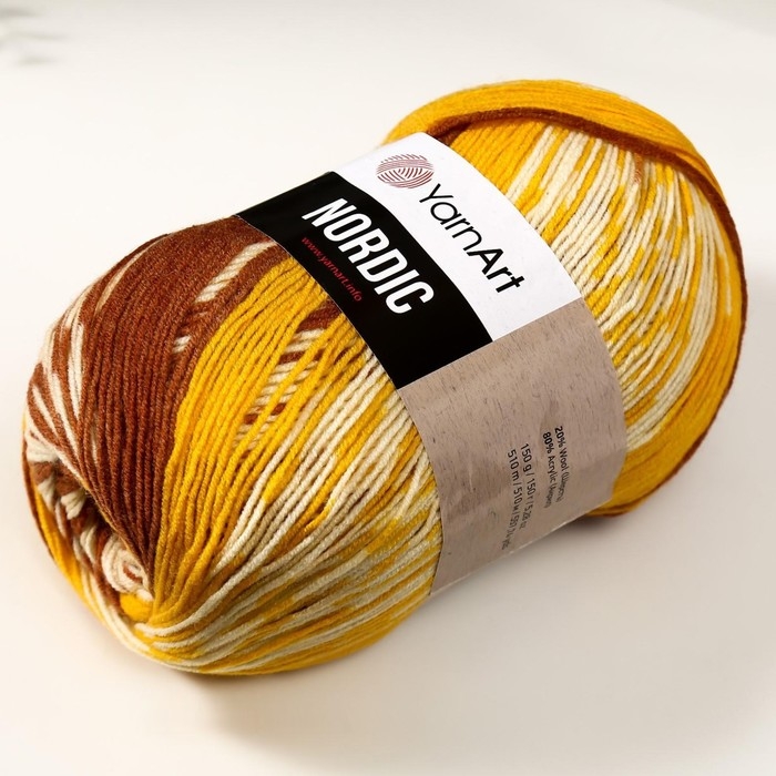 Пряжа  Пряжа "Nordic" 20% шерсть, 80% акрил 510м/150гр (656)