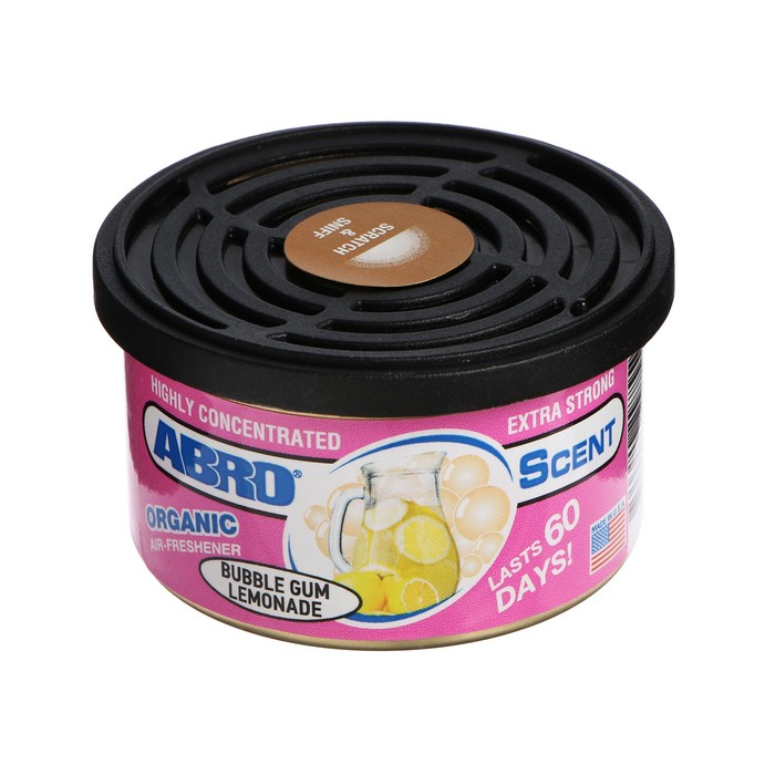 Освежитель воздуха  Освежитель воздуха "Органик" Бубль Гум Лимонад ABRO, 57 г