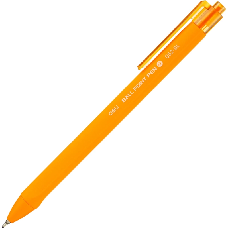Ручка шариковая автомат. Deli EQ52-BL,гибр.нак 0,7,син.черн,в асс