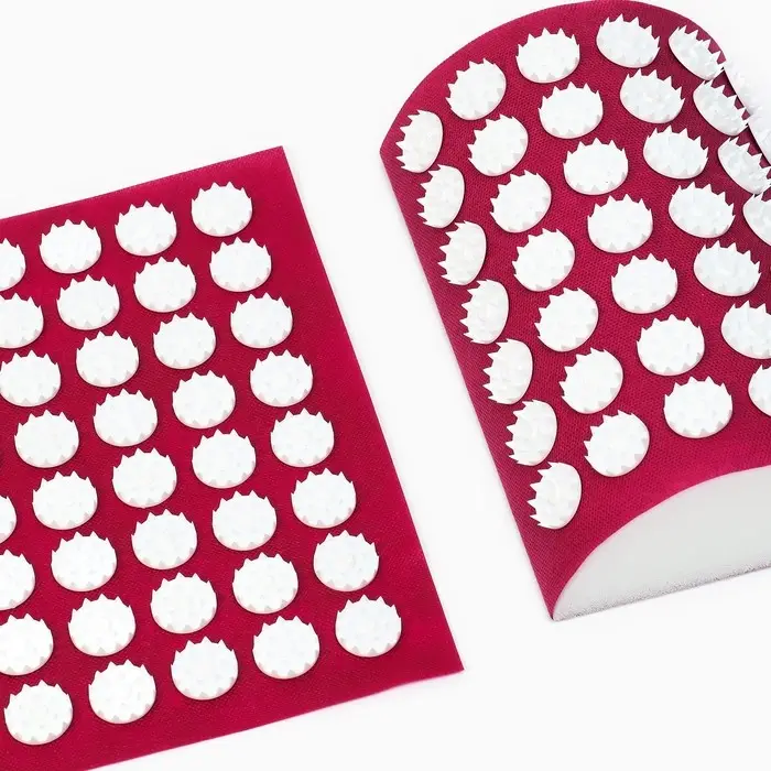 Аппликатор Кузнецова комплект, 144 колючки, спантекс, красный, 260&times;560 мм + валик 140&times;230