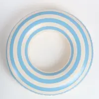 Круг для плавания, надувной, d=85 см, от 14 лет, бело-голубой
