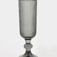 Бокал для шампанского Magistro &laquo;Грани&raquo;, 150 мл, 5.5&times;18.5 см, стекло, графит