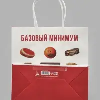 Пакет подарочный &laquo;С Новым годом&raquo;, Мосфильм, 22&times;22&times;11 см, крафт