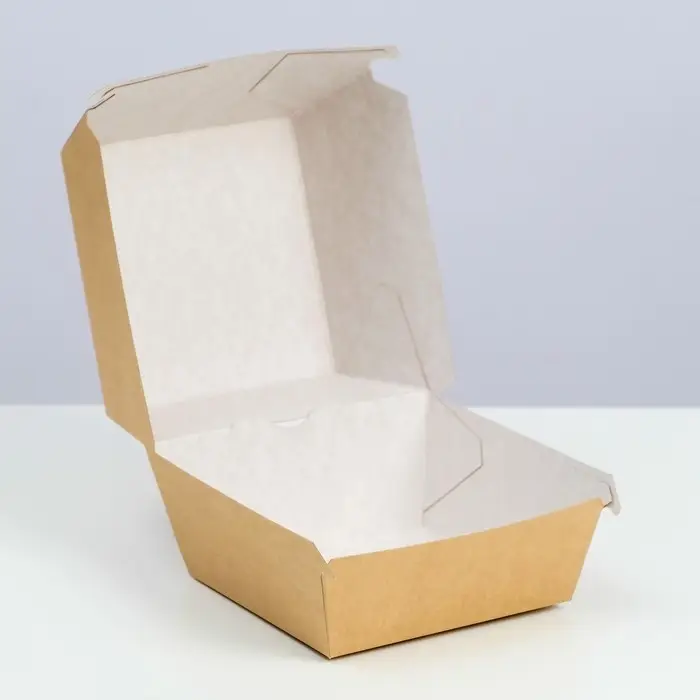 Упаковка для бургеров, 11 х 11 х 11 см Упаковка для бургеров, 11 х 11 х 11 см