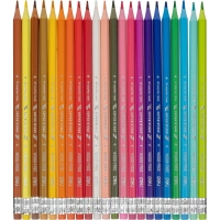 Карандаши цветные Deli Super Wings EC126-24, 24 цв/наб, 6-гранные, пластик