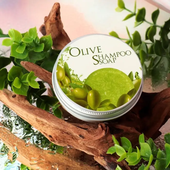 Твёрдый шампунь, с эфирным маслом «Олива», 60 г