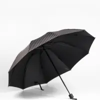 Зонт механический &laquo;Полоса&raquo;, эпонж, 4 сложения, 10 спиц, R=53/60 см, d=106 см, МИКС