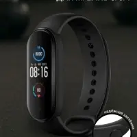 Ремешок для фитнес-браслета Mi Band 5/6/7 Luazon, чёрный