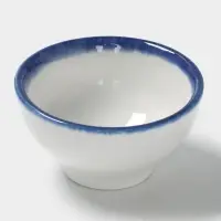 Соусник Magistro Blue Lagoon, 90 мл, d=8 см, фарфор, белый