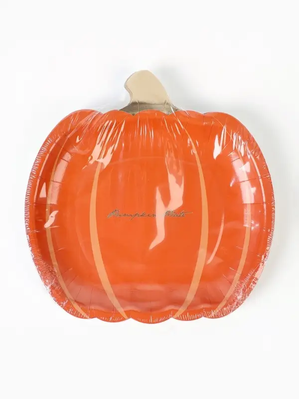 Тарелка одноразовая бумажная «Тыква»