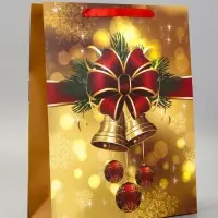 Пакет подарочный новогодний ламинированный &laquo;Новогодняя пора&raquo;, 31&times;40&times;11.5 см