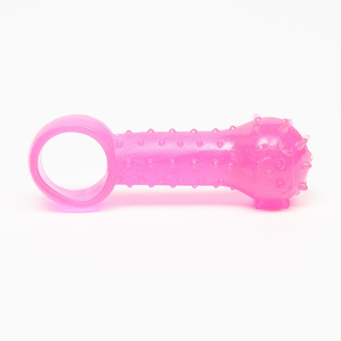 Игрушка-дразнилка Игрушка-дразнилка "Поймай меня!", прозрачная, PP, 9,5 см, персиковая