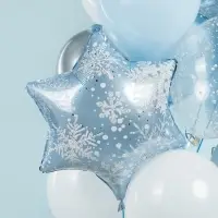 Воздушный шар фольгированный 19" «Снежинка»