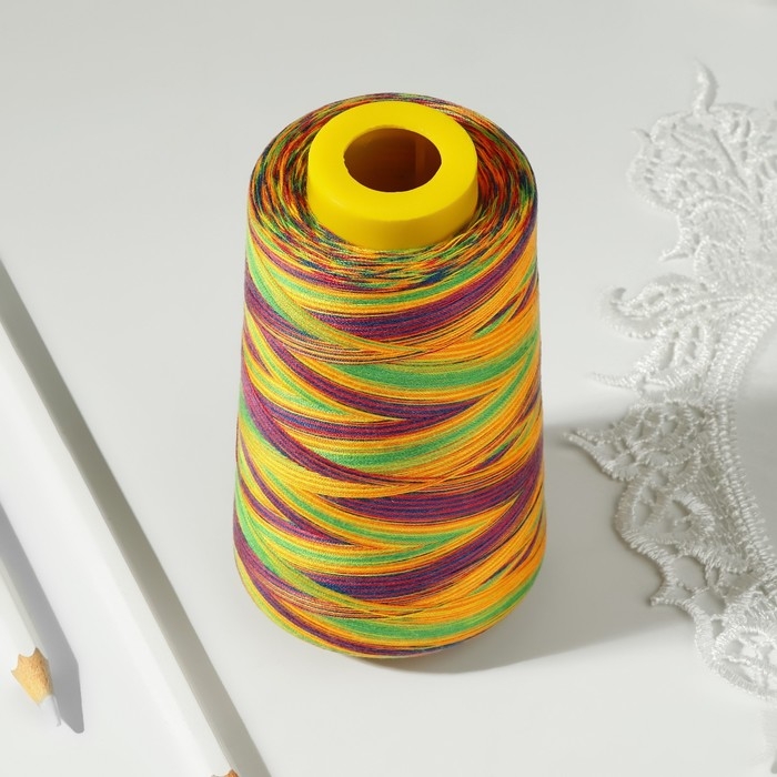 Нитки мультиколор 40/2, 2700 м, цвет разноцветный Нитки мультиколор 40/2, 2700 м, цвет разноцветный