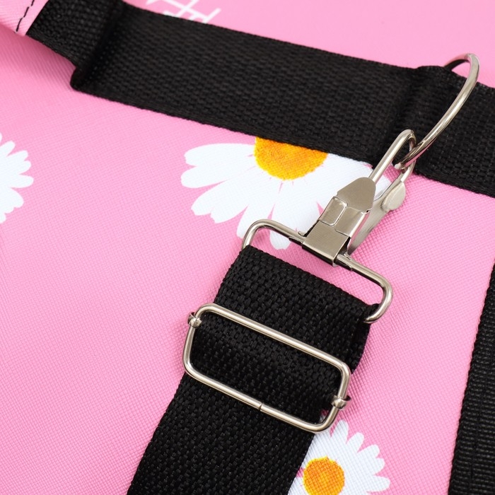 Сумка - переноска для животных  Сумка - переноска для животных "Цветы", розовая, размер L, 53 х 21 х 29 см