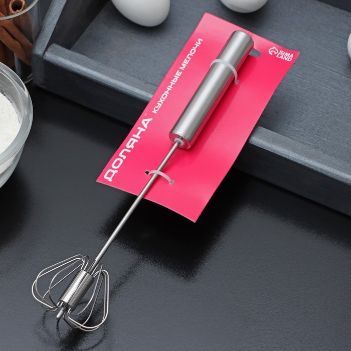 Миксер механический Доляна «Сильвер», 25 см, нержавеющая сталь Миксер механический Доляна «Сильвер», 25 см, нержавеющая сталь