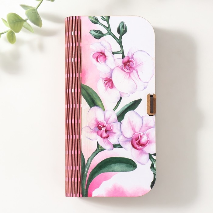 Шкатулка  Шкатулка "Орхидеи" 17х8,5х3,5 см