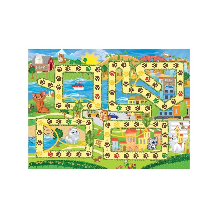 Настольная игра «Домик для котика», 2-4 игрока, 3+ Настольная игра «Домик для котика», 2-4 игрока, 3+