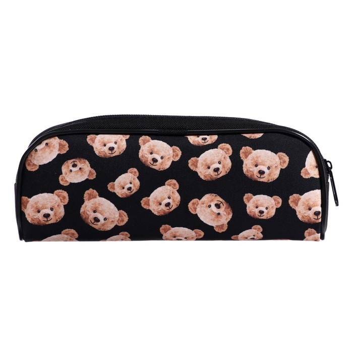 Пенал мягкий, 1 отделение, 80 х 210 х 40 мм, объёмный, Calligrata ПМО 21-20, Пенал мягкий, 1 отделение, 80 х 210 х 40 мм, объёмный, Calligrata ПМО 21-20,"Мишки"