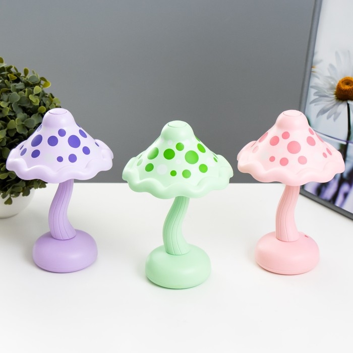 Ночник Ночник "Гриб" LED 2Вт USB АКБ МИКС 13х13х21 см RISALUX