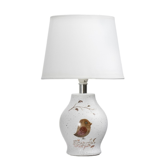 Лампа настольная 16197/1 E14 40Вт белый 20х20х32 см RISALUX