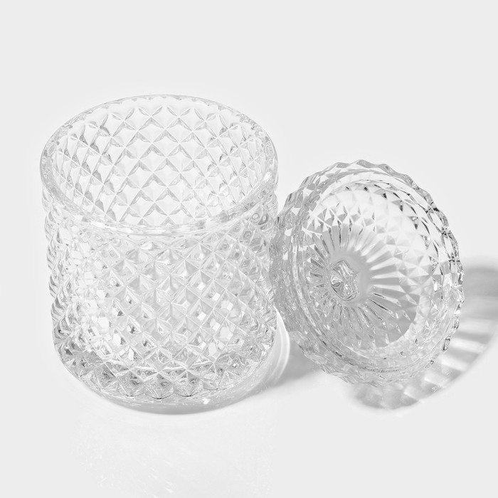 Сахарница стеклянная Доляна «Рапунцель», 280 мл, 8,5×14 см Сахарница стеклянная Доляна «Рапунцель», 280 мл, 8,5×14 см