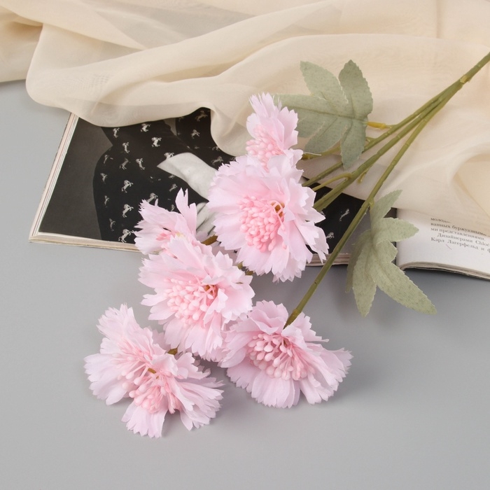 Цветы искусственные Цветы искусственные "Гвоздика каспар галант" 58х7 см, розовый