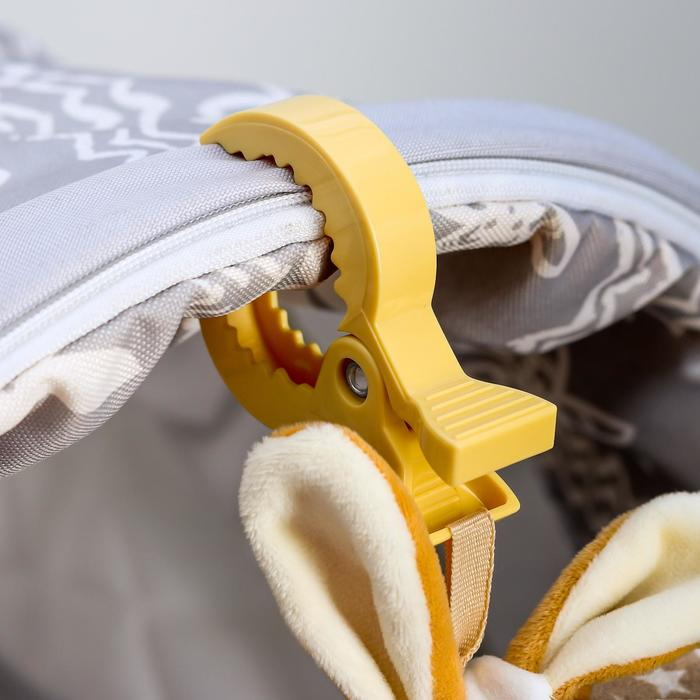 Подвеска мягкая «Зайка в пижаме», с прорезывателем, на кроватку, коляску, Крошка Я Подвеска мягкая «Зайка в пижаме», с прорезывателем, на кроватку, коляску, Крошка Я