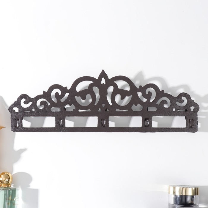 Крючки декоративные металл Крючки декоративные металл "Узоры" 12,5х39,5х3,5 см