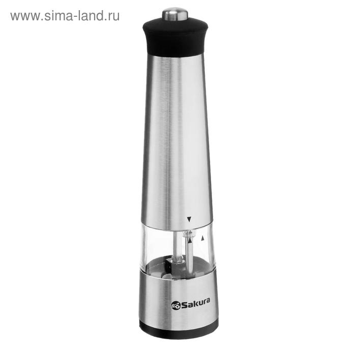 Мельница электрическая Sakura SA-6645S, подсветка, 4хААА Мельница электрическая Sakura SA-6645S, подсветка, 4хААА