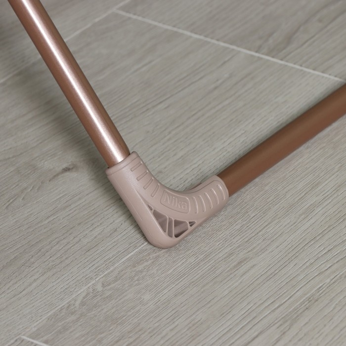 Сушилка для белья напольная складная, рабочая длина 20 м, высота от пола 95 см, ширина 54 см, цвет розовое золото Сушилка для белья напольная складная, рабочая длина 20 м, высота от пола 95 см, ширина 54 см, цвет розовое золото