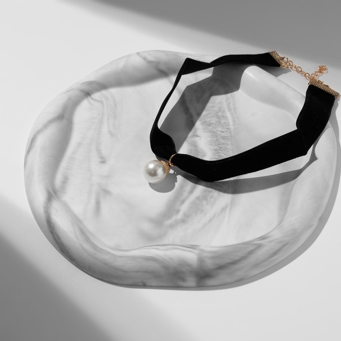 Чокер «Шарик», жемчужина, цвет чёрный, L=30 см Чокер «Шарик», жемчужина, цвет чёрный, L=30 см