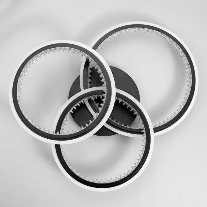 Люстра с ПДУ Люстра с ПДУ "Ленди" 3хLED 3000-6000К 272Вт черный 74х71х18 см BayerLux