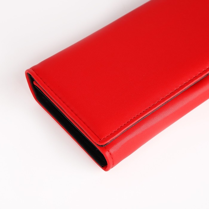Кошелёк женский на магните, цвет красный