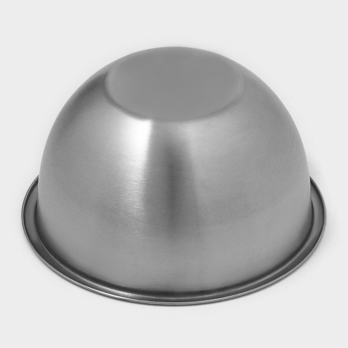 Миска из нержавеющей стали Доляна, 4,7 л, d=26 см, толщина 0,4 мм, цвет хромированный Миска из нержавеющей стали Доляна, 4,7 л, d=26 см, толщина 0,4 мм, цвет хромированный