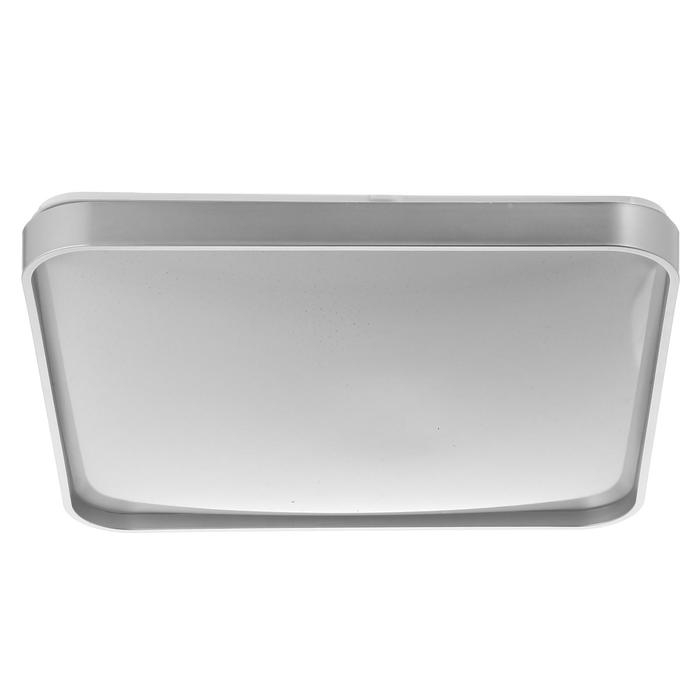 Люстра с ПДУ 33088 72Вт LED 3000-6000К, диммир., серебро, 50х50х7 см