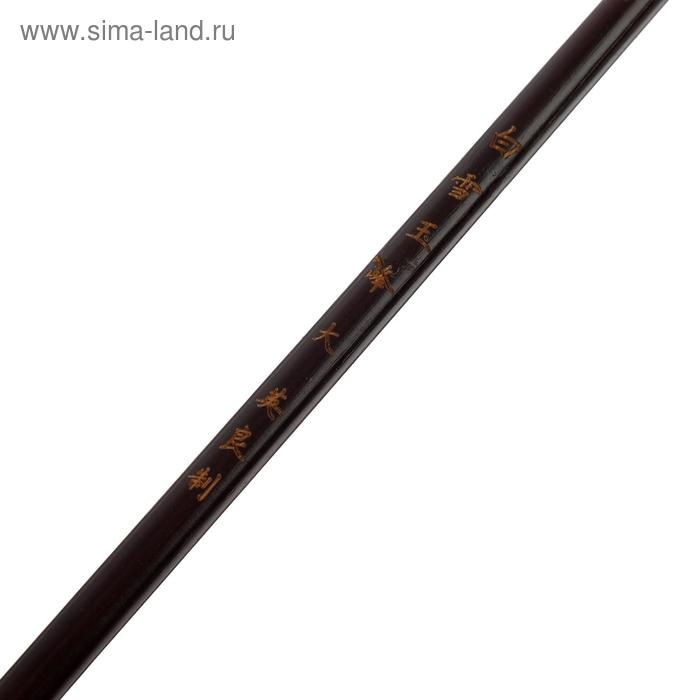 Кисть круглая для каллиграфии, ворс  Кисть круглая для каллиграфии, ворс "Коза", №1, ручка из дерева, в блистере, диаметр-0,8 см, длина-2,5 см