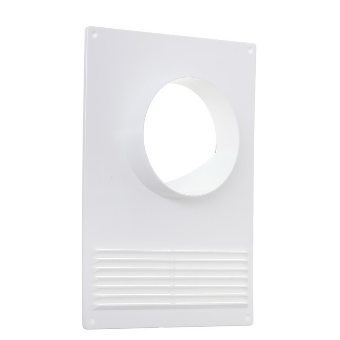 Площадка торцевая ERA 100ПТПР, 180х250 мм, d=100 мм, с решеткой, с круглым фланцем Площадка торцевая ERA 100ПТПР, 180х250 мм, d=100 мм, с решеткой, с круглым фланцем