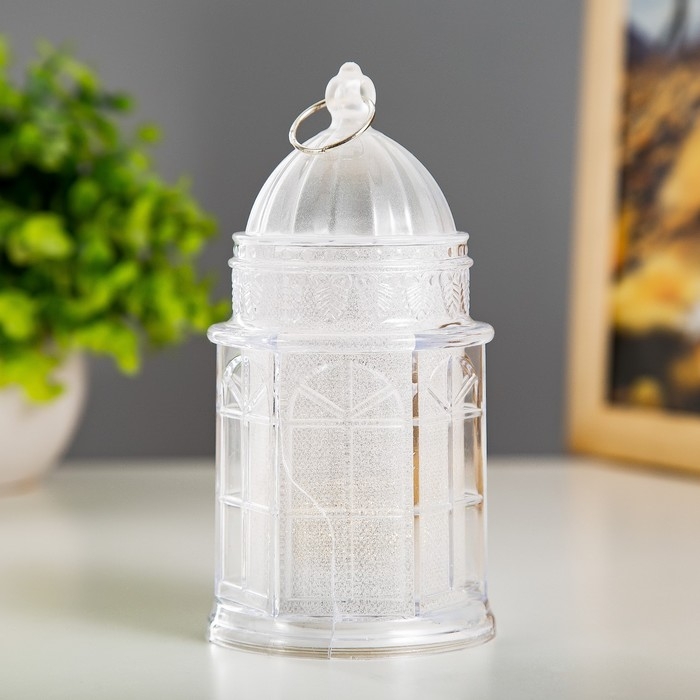 Ночник Ночник "Зимняя башня" LED от батареек 3хLR1130 6,5х6,5х13 см RISALUX