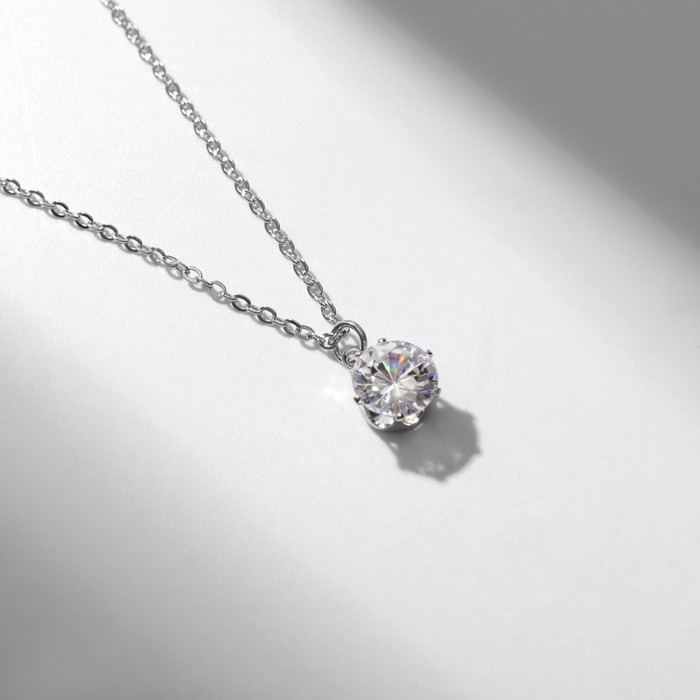 Кулон Dream море, цвет белый в серебре, 45 см Кулон Dream море, цвет белый в серебре, 45 см