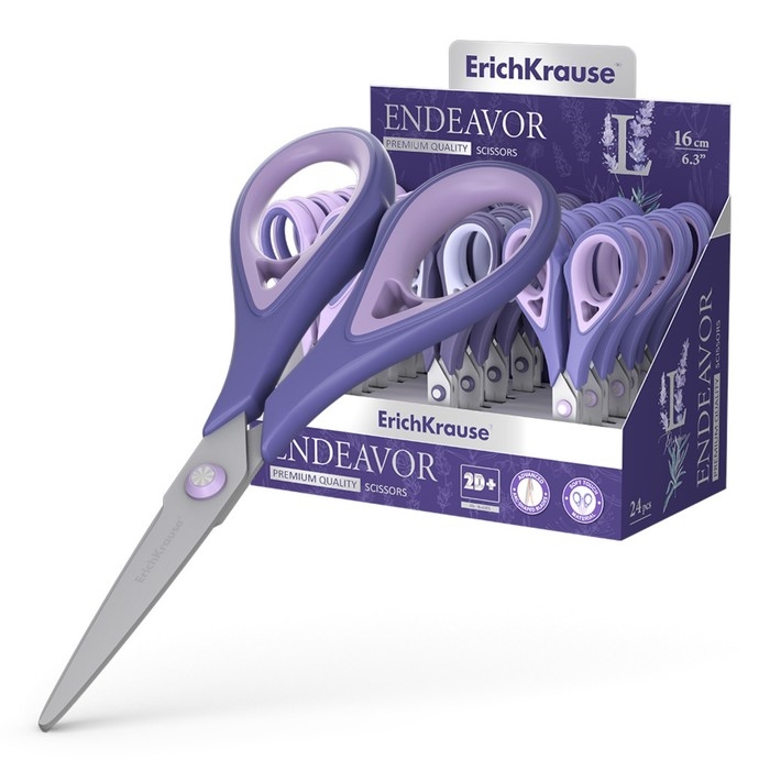 Ножницы 16см ErichKrause Endeavor Lavender, дисплей Ножницы 16см ErichKrause Endeavor Lavender, дисплей