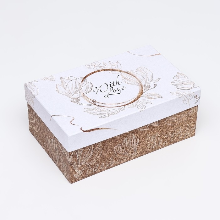 Подарочная коробка Подарочная коробка "С любовью",прямоугольная ,27 х 17 х 11 см