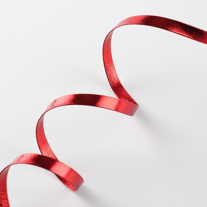 Косая бейка, кожзам, 8 мм × 10 ± 1 м, цвет красный Косая бейка, кожзам, 8 мм × 10 ± 1 м, цвет красный