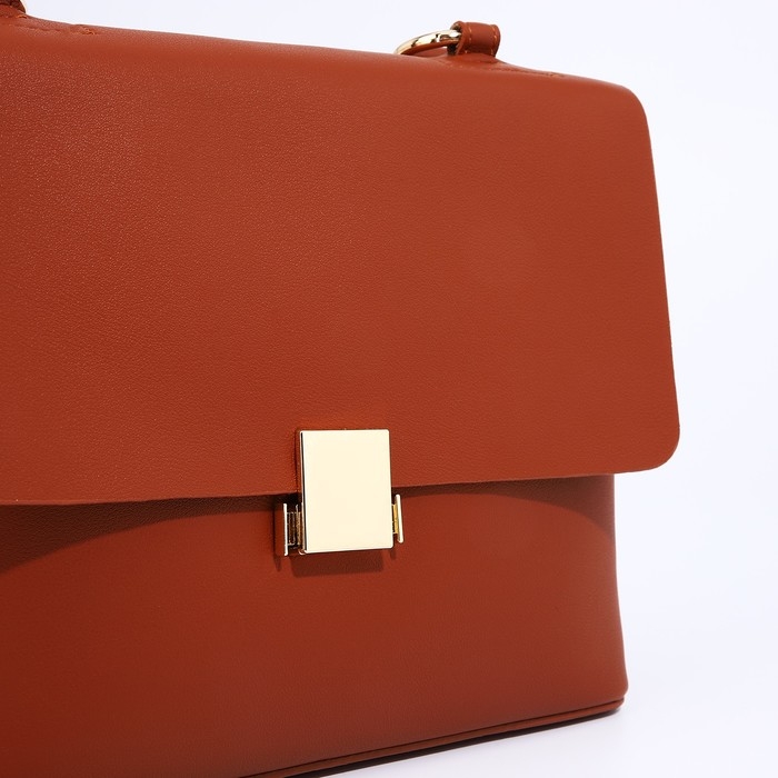 Сумка-мессенджер на молнии, цвет рыжий Сумка-мессенджер на молнии, цвет рыжий