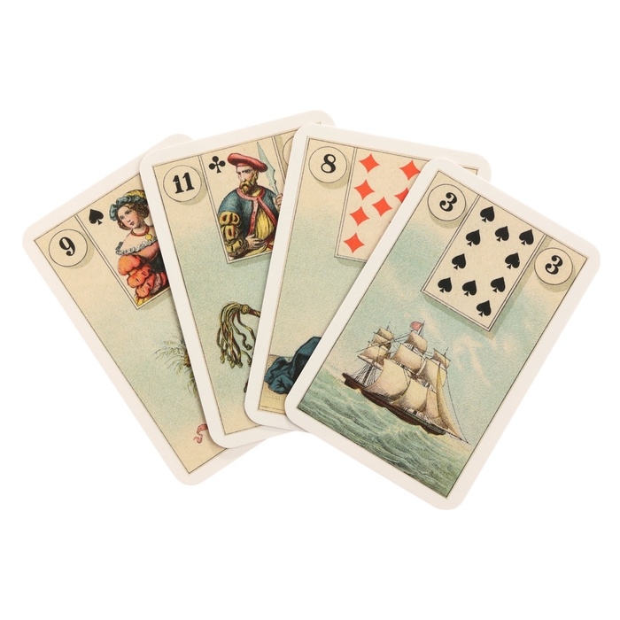 Мини-карты таро  Мини-карты таро "Оракул. Ленорман", 36 карт, карта 8.8 х 5.8 см