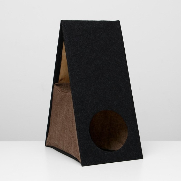 Дом для кошек с когтеточкой, раскладной, 51 х 35,5 х 73 см, микс Дом для кошек с когтеточкой, раскладной, 51 х 35,5 х 73 см, микс