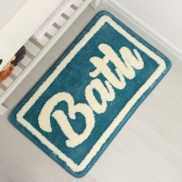 Коврик для ванной и туалета SAVANNA «Bath», 50×80 см, цвет голубой