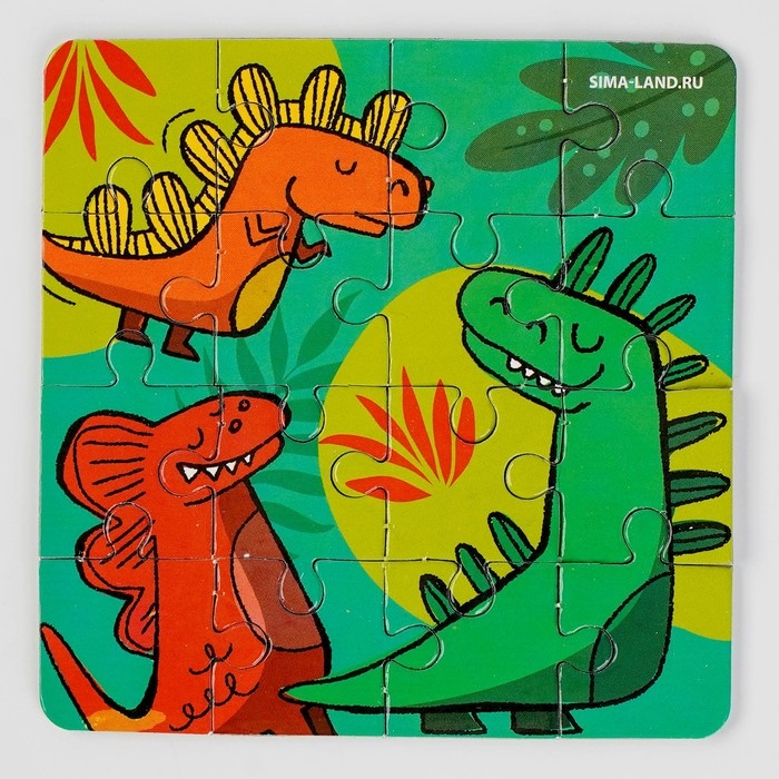 Антистресс сквиш мялка с пазлом «Динозаврики» Антистресс сквиш мялка с пазлом «Динозаврики»