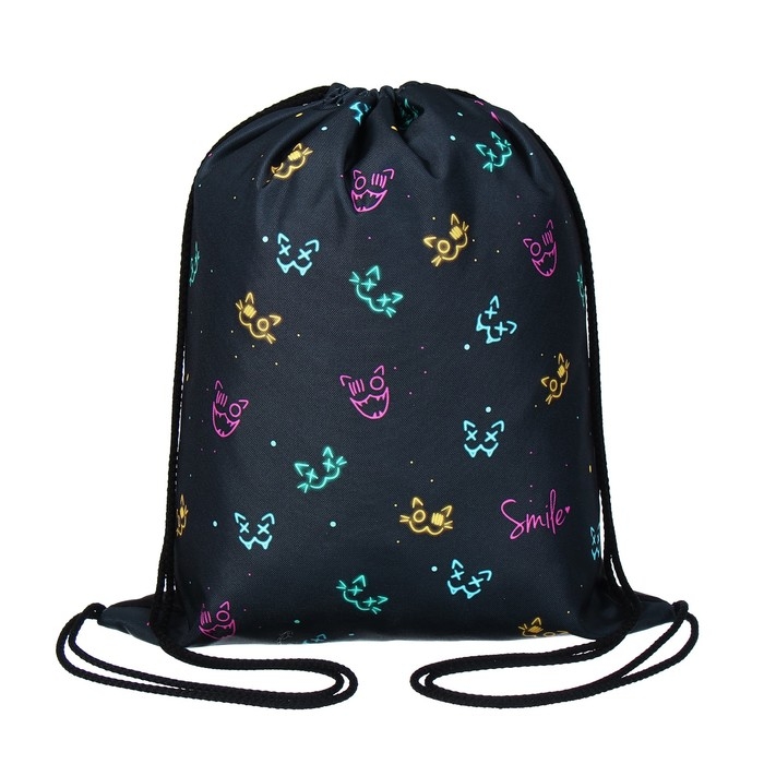 Мешок для обуви 435 х 360 мм, Stavia (плотность 600D с водоотталкивающей ПУ-пропиткой) "Неон"